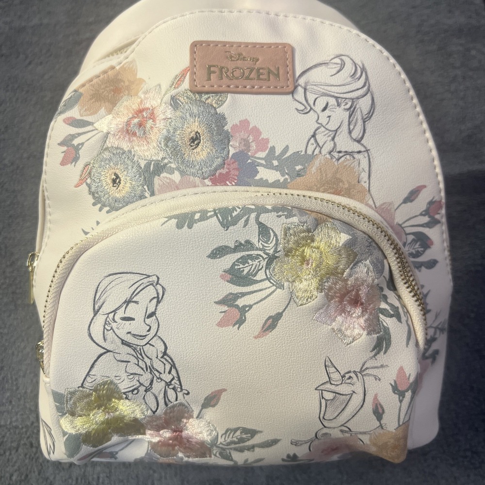 Loungefly Disney Frozen Mini Backpack, Anna & Elsa, Multicolor - Picture 6 of 8